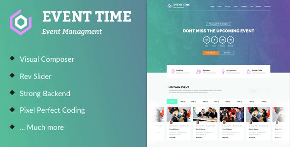 Event Time by ThemeInnovation (event & conference WordPress theme)