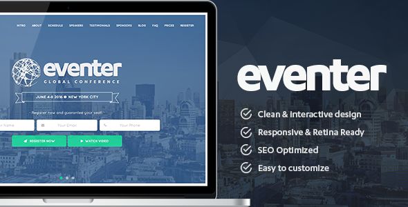 Eventer by PranonTheme (event & conference WordPress theme)