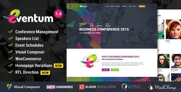 Eventum by Themeum (event & conference WordPress theme)