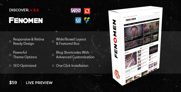 Fenomen by DivEngine (magazine WordPress theme)