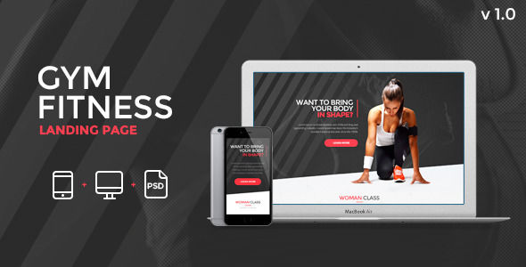 Fitness by Zular (landing page template for PageWiz)