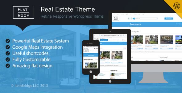 FlatRoom by ItembridgeThemes (real estate and realtor WordPress theme)