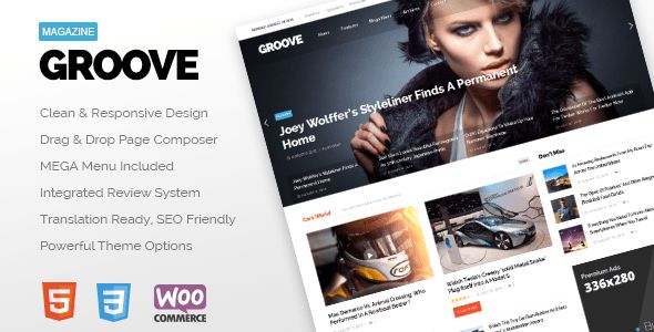 GROOVE by Envirra (magazine WordPress theme)