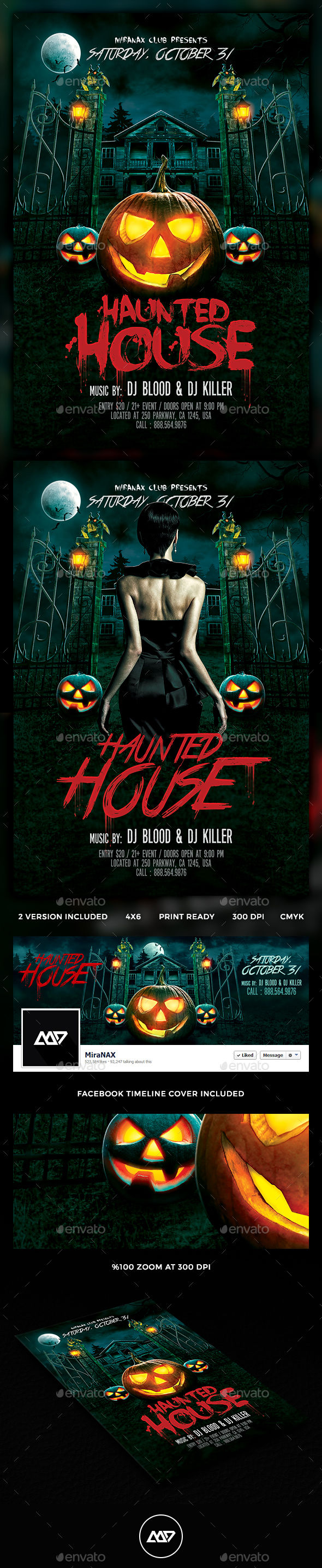 Halloween Flyer by HyperPix (Halloween party flyer)