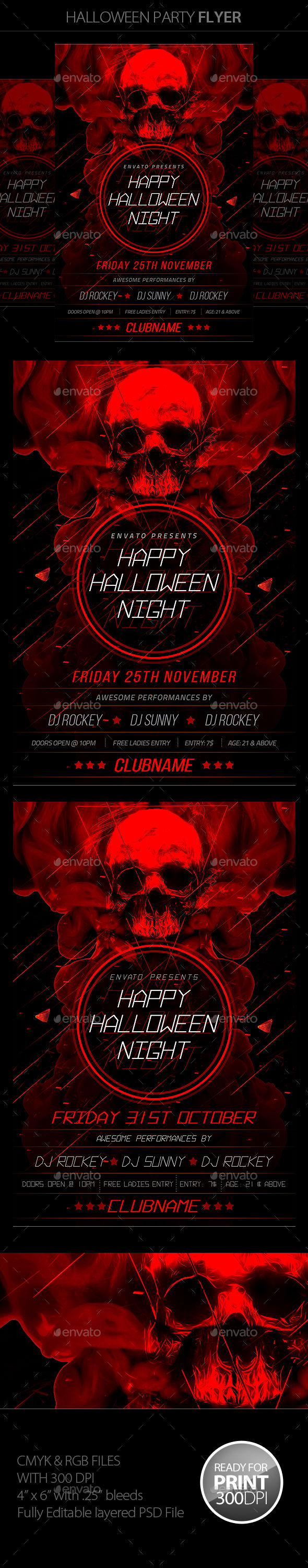 Halloween Flyer by Mantushetty (Halloween party flyer)