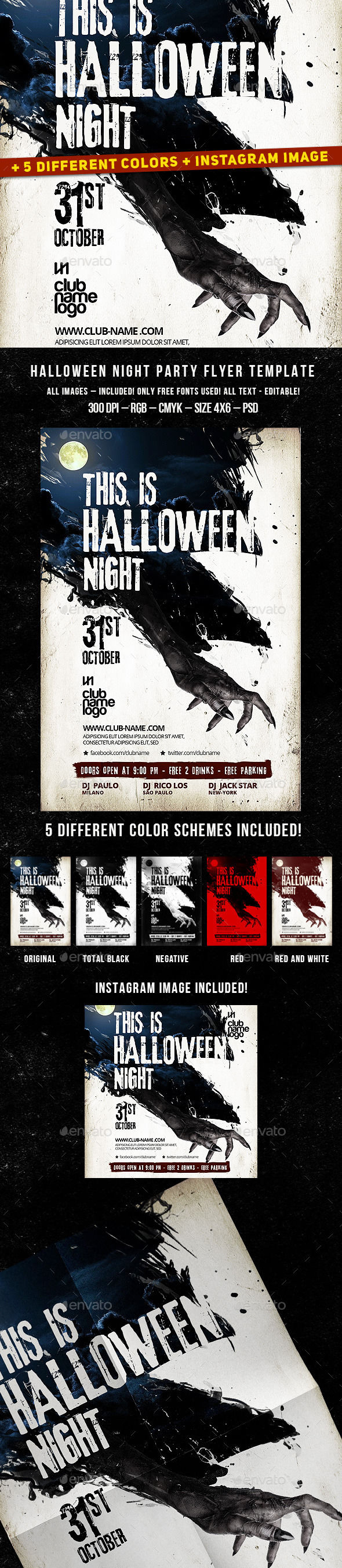 Halloween Flyer by BigWeek (Halloween party flyer)