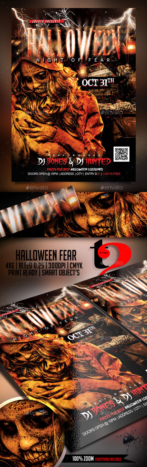 Halloween Flyer by Take2Design (Halloween party flyer)