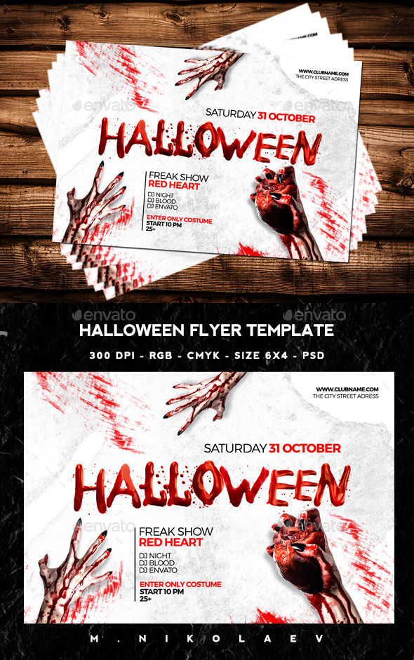Halloween Flyer by Nikolaev_ws (Halloween party flyer)