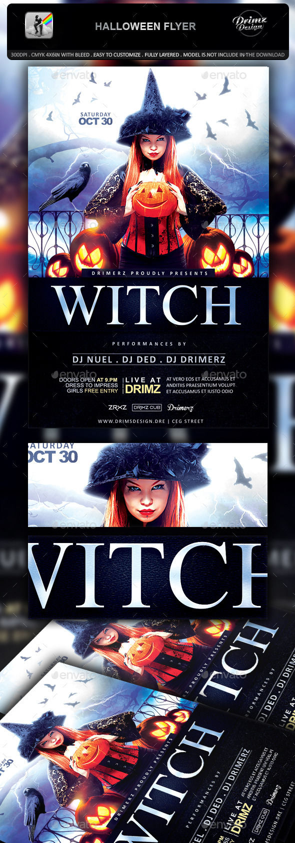 Halloween Flyer by Drimerz (Halloween party flyer)