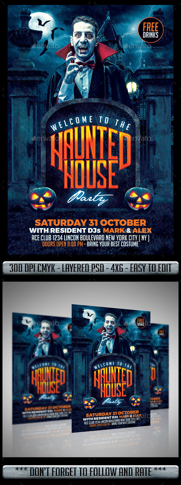 Halloween Flyer by MatteoGianfreda (Halloween party flyer)
