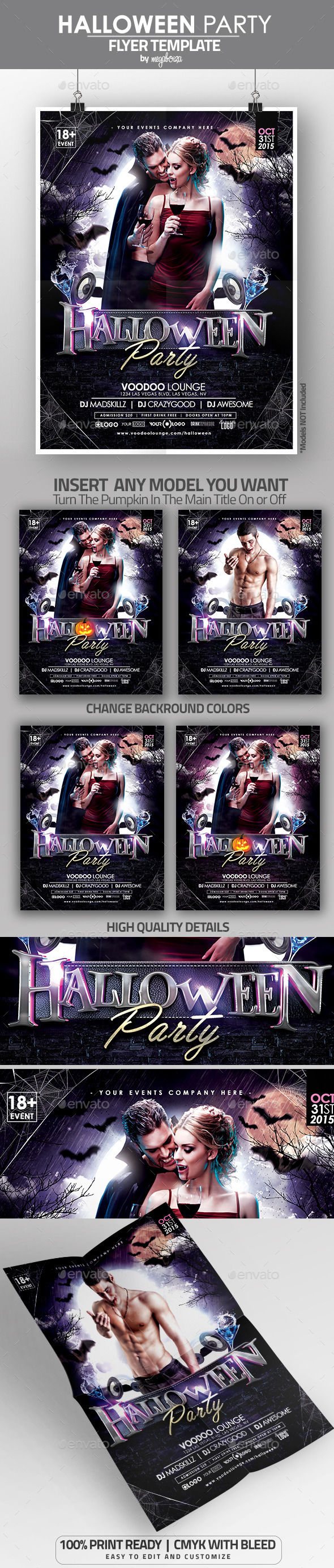 Halloween Party Flyer by Megaboiza (Halloween party flyer)