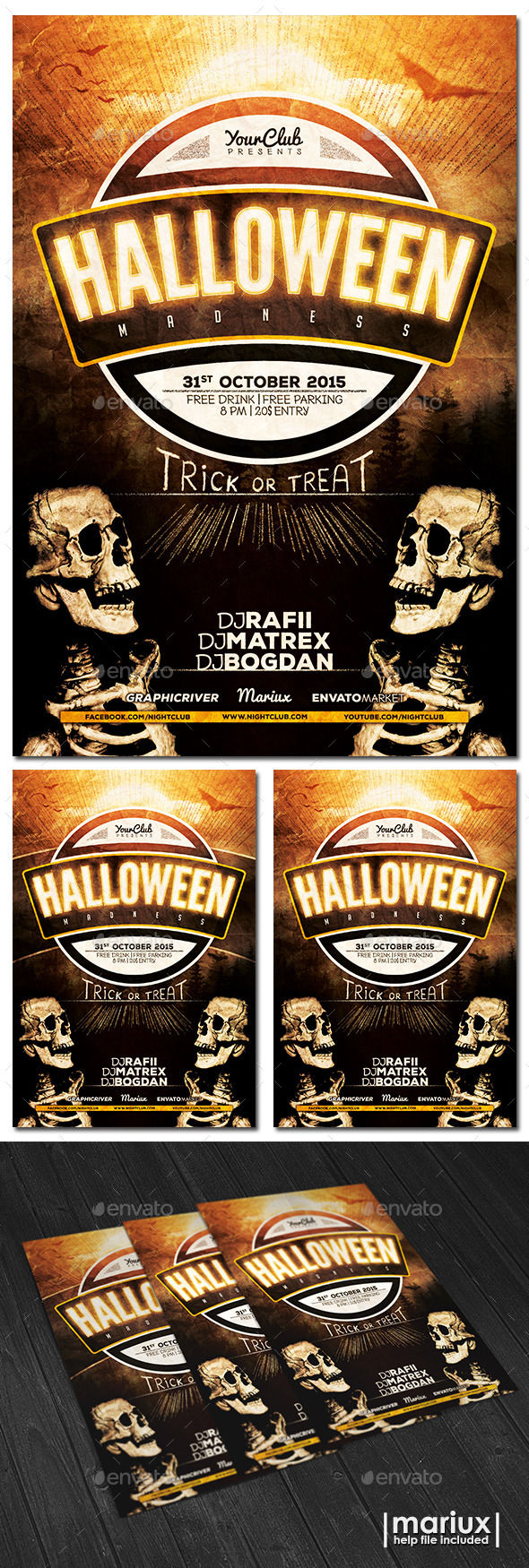 Halloween Party Flyer by Mariux (Halloween party flyer)