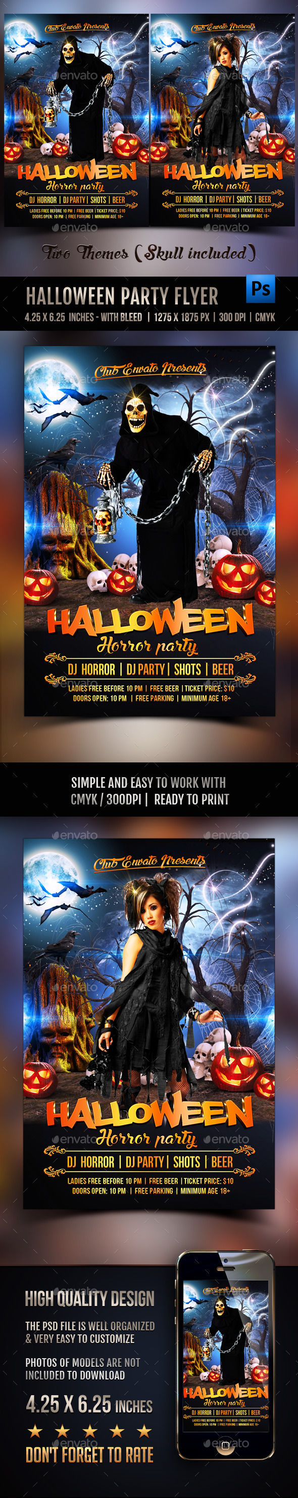 Halloween Party Flyer by Rembassio (Halloween party flyer)