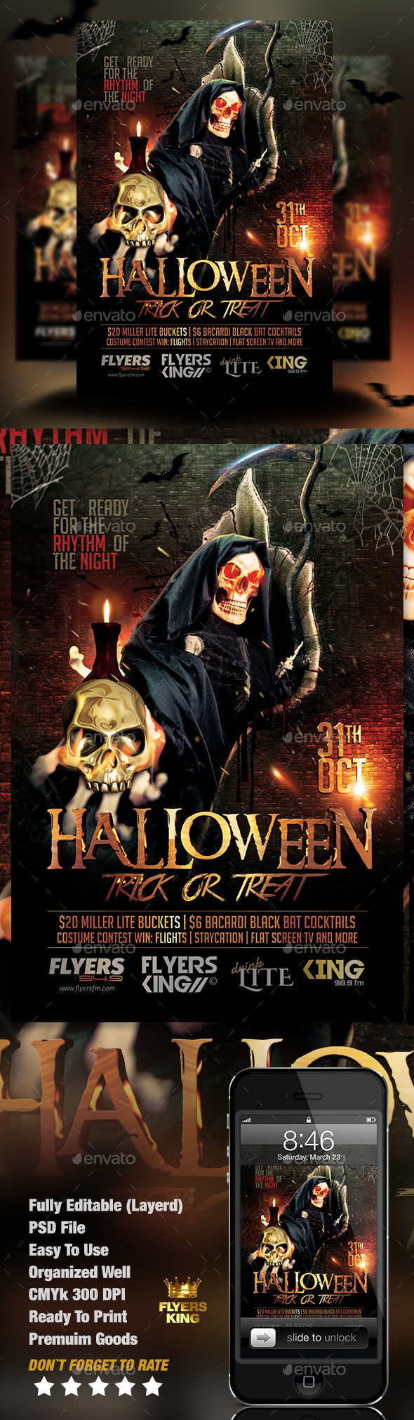 Halloween Party Flyer by FlyersKing (Halloween party flyer)