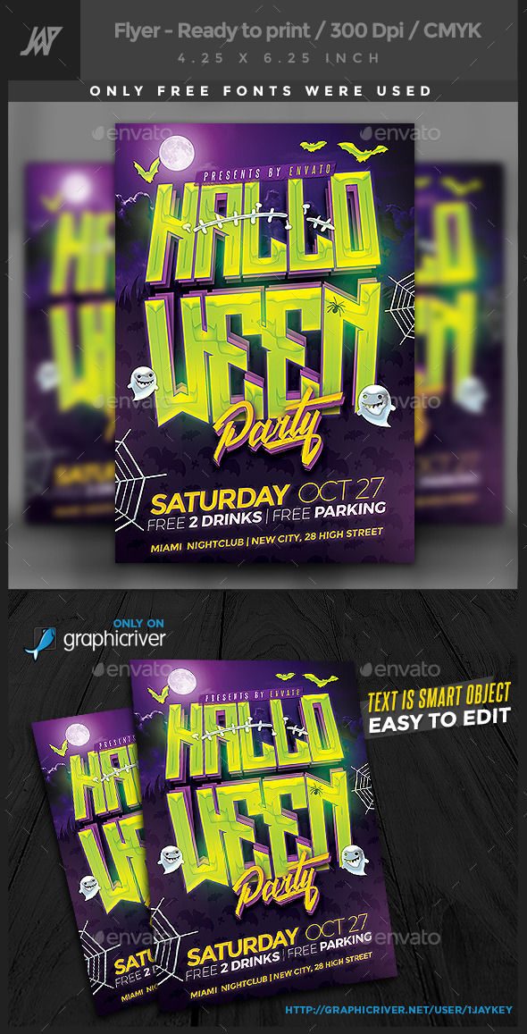 Halloween Party Flyer by 1jaykey (Halloween party flyer)