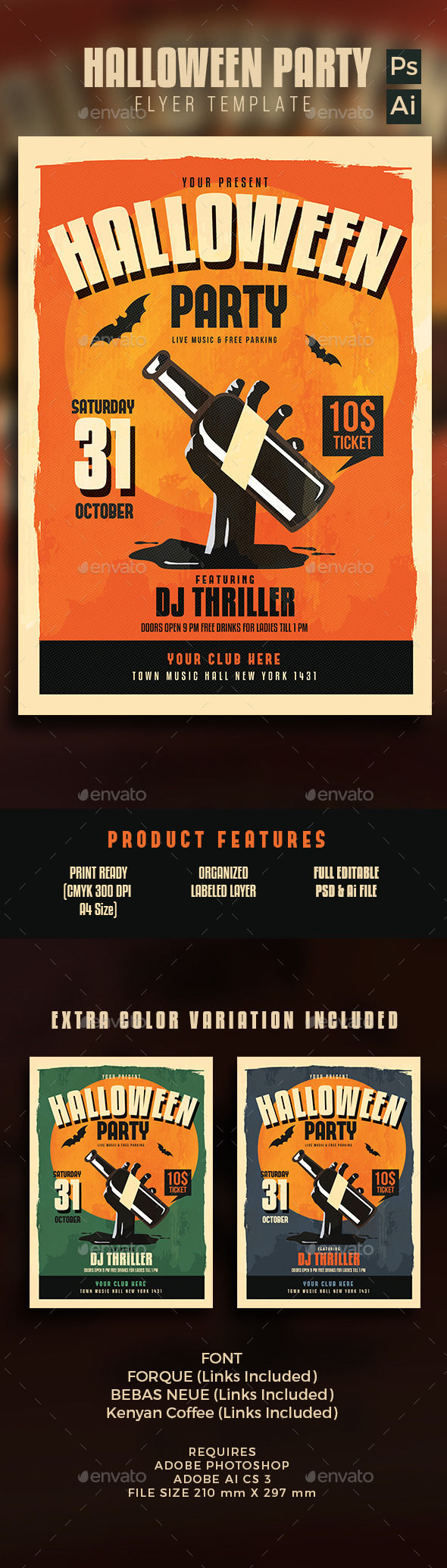 Halloween Party Flyer by Guuver (Halloween party flyer)