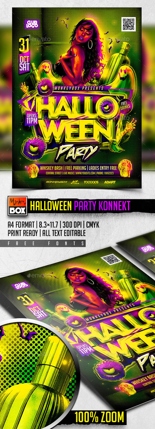 Halloween Party Konnekt by MonkeyBOX (Halloween party flyer)