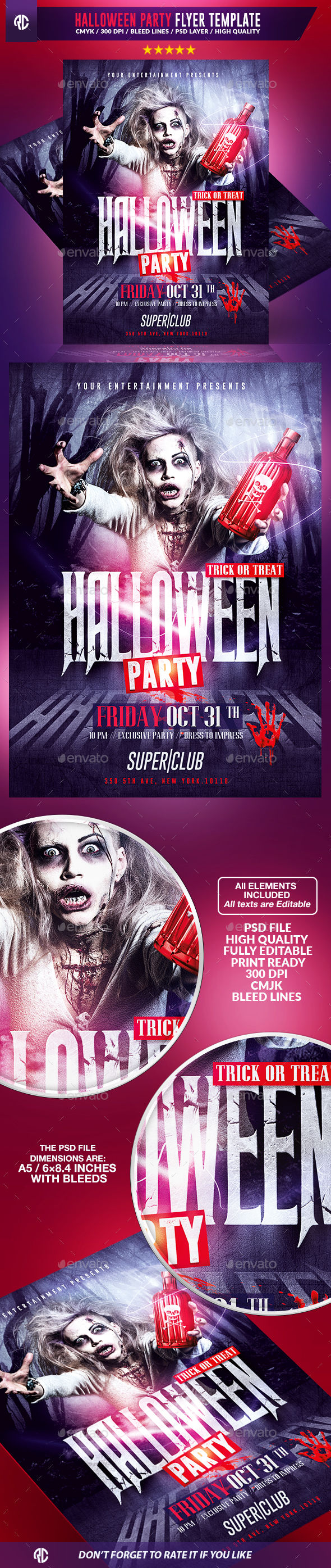 Halloween Party by RomeCreation (Halloween party flyer)