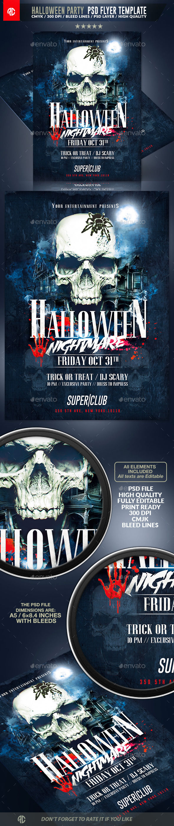 Halloween Party by RomeCreation (Halloween party flyer)