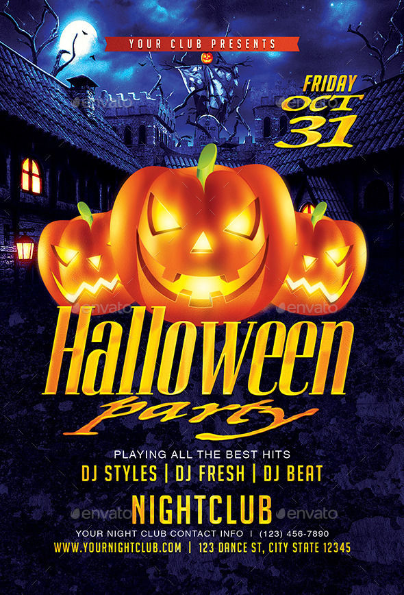 Halloween Party by DesignsByDior (Halloween party flyer)