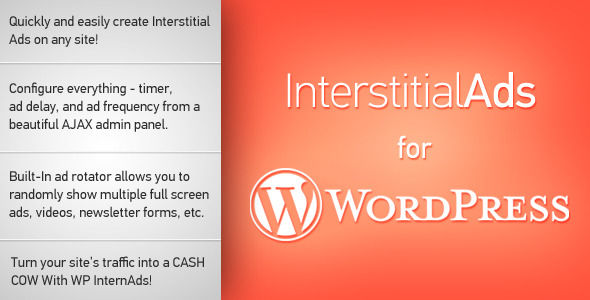 Interstitial Ads For WordPress by TylerQuinn (WordPress advertising plugin)