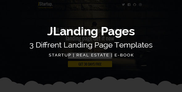 JLanding Pages by Muse-Master (landing page template for PageWiz)
