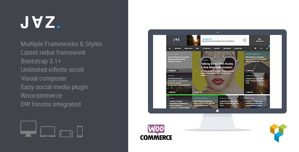 Jaz by Siiimple (WordPress theme with infinite scrolling)