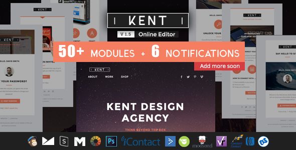 Kent by Ux-email (email templates for use with Mailchimp)