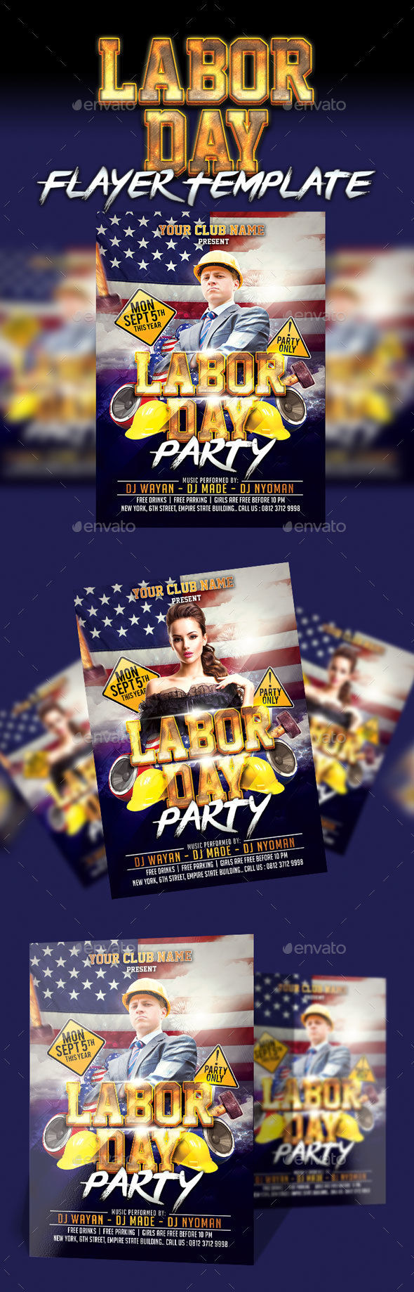 Labor Day Party Flyer by Eyestetix (Labor Day party flyer)