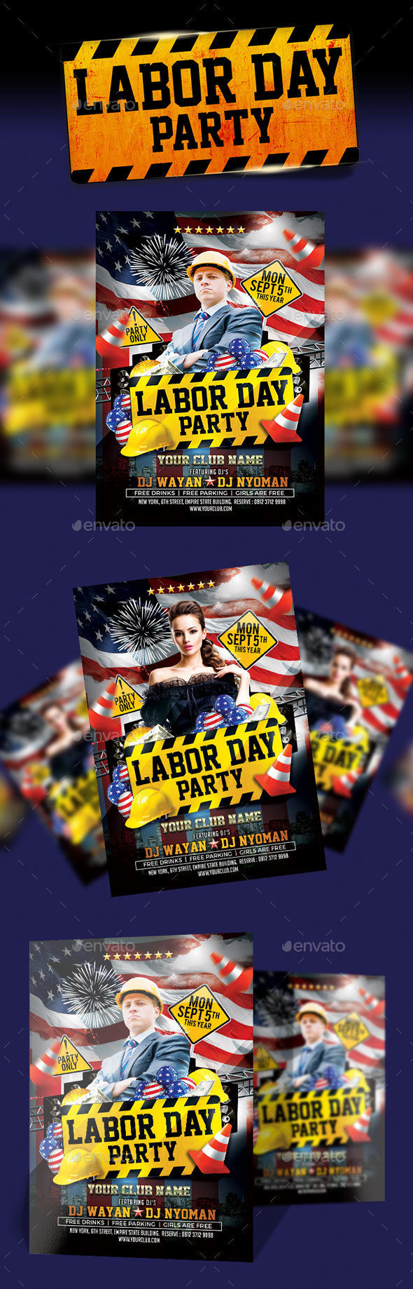 Labor Day Party Flyer by Eyestetix (Labor Day party flyer)