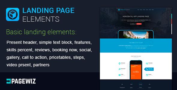 Landing Elements Vol 1 For Pagewiz by MatArt (landing page template for PageWiz)