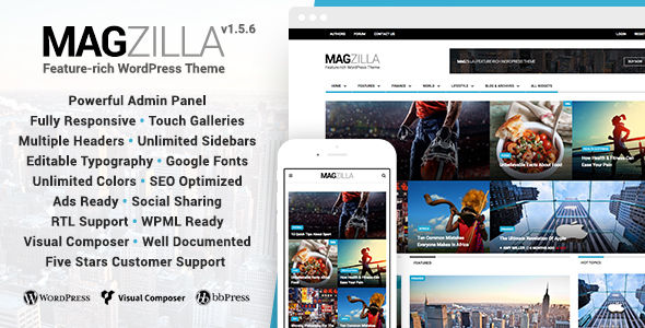 MagZilla by Favethemes (magazine WordPress theme)