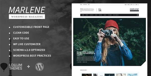 Marlene by Lollum (magazine WordPress theme)