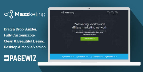 Massketing by Demustang (landing page template for PageWiz)