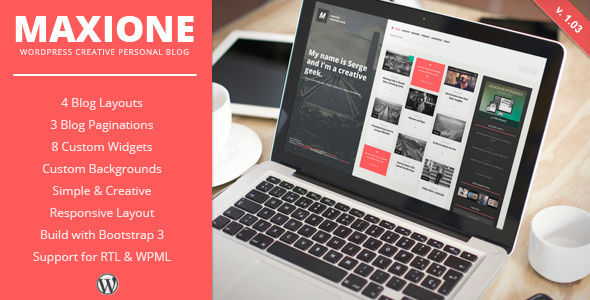 MaxiOne by ZERGE (WordPress theme with infinite scrolling)