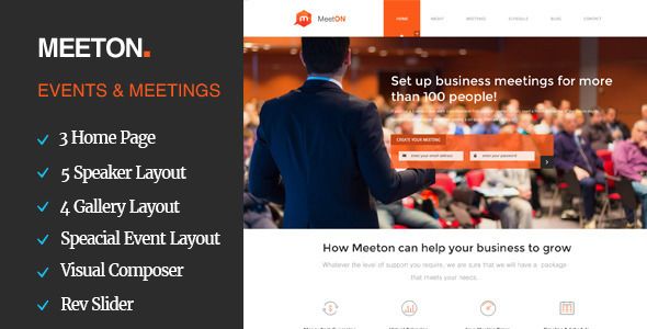 Meeton by Template_path (event & conference WordPress theme)