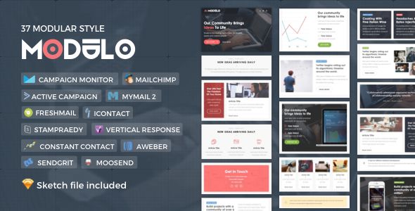 Modulo by Nutzumi (email templates for use with Mailchimp)