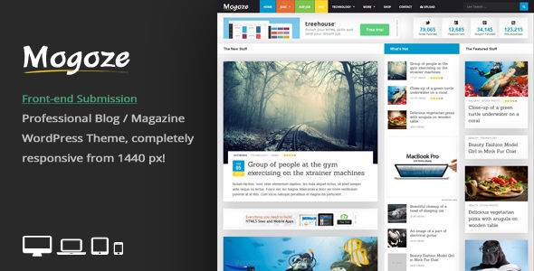 Mogoze by An-Themes (WordPress theme with infinite scrolling)