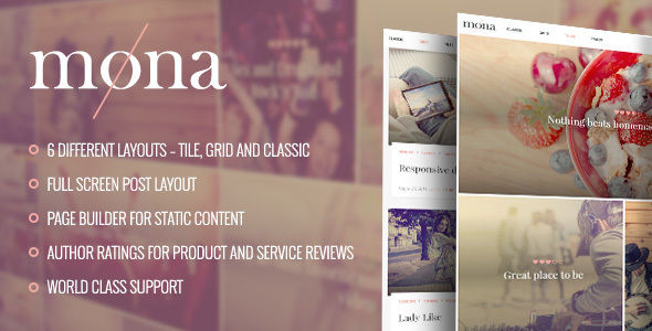 Mona by BoldThemes (magazine WordPress theme)