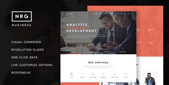 NRG Business by Themeton (multi-purpose WordPress theme)