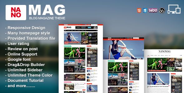 NanoMag by Jellywp (WordPress theme with infinite scrolling)
