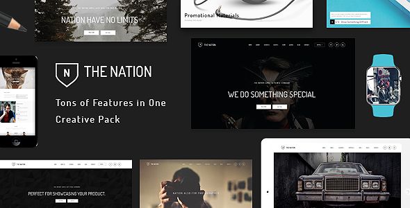 Nation by FRESHFACE (multi-purpose WordPress theme)