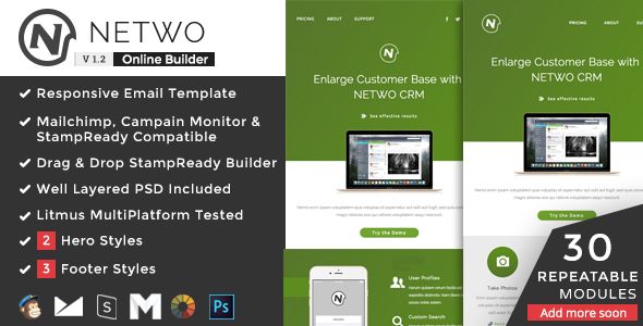 Netwo by Ux-email (email templates for use with Mailchimp)