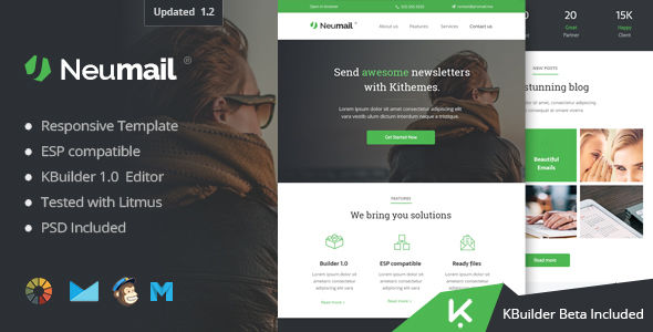 Neumail by Kithemes (email templates for use with Mailchimp)