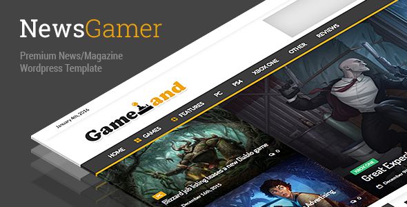 NewsGamer by Mip (magazine WordPress theme)