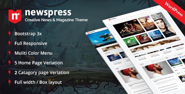 NewsPress by ThemeRegion (magazine WordPress theme)