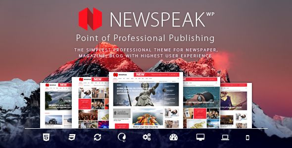 Newspeak by Avantgardia (magazine WordPress theme)