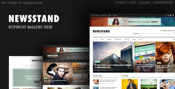 Newsstand by GoodLayers (magazine WordPress theme)