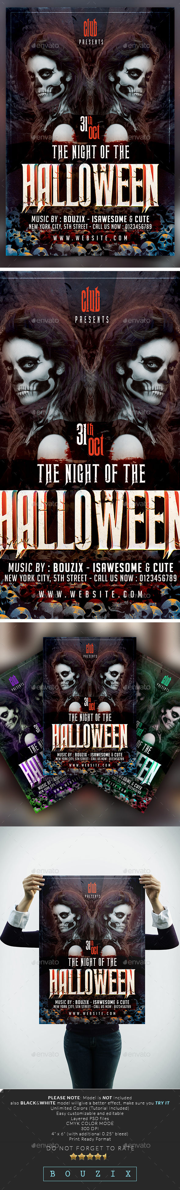 Night Of Halloween by Bouzix (Halloween party flyer)