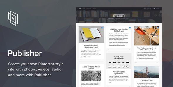 Publisher WordPress Theme by ArrayThemes (WordPress theme with infinite scrolling)